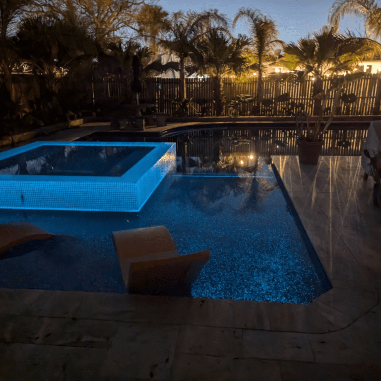 Glow in the Dark Pool Tile & Sun Shelf