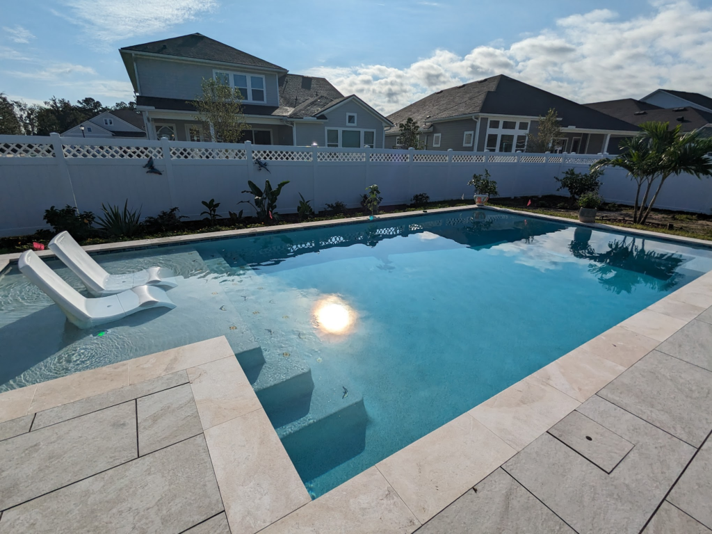 Custom inground pool in St. Johns county, FL